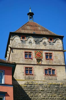 The tower of the black gate in the historic city of Rottweil