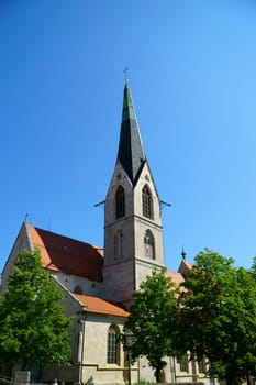 Holy Cross Church -Munster- in the town of Rottweil
