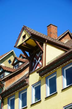 Old townhouse with lift dome in Rottweil