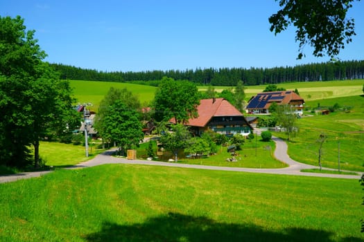 Two large Black Forest farms in the southern Black Forest