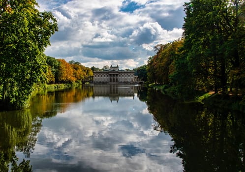 Palace on the Isle also known as Baths Palace or Palace on the Water - Royal Baths Park, Warsaw, Poland