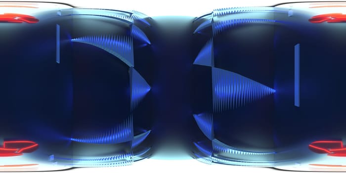 3d illustration, 3d rendering, vr 360 panorama abstract images of the geometry background