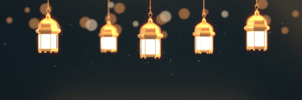 Ramadan Kareem Greeting Background Islamic 3d illustrator design
