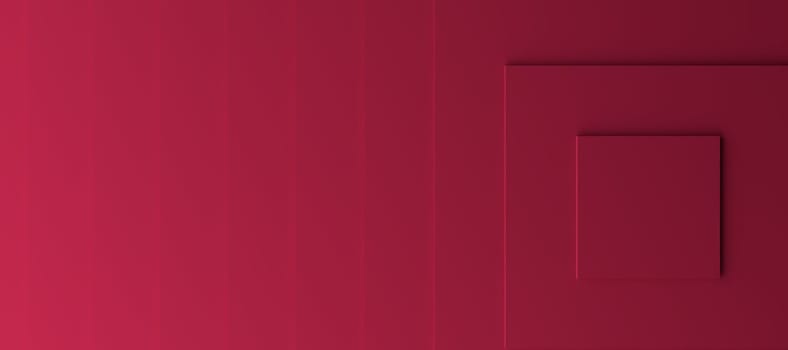 Stylish magenta modern background with three dimensional steps, 3d rendering