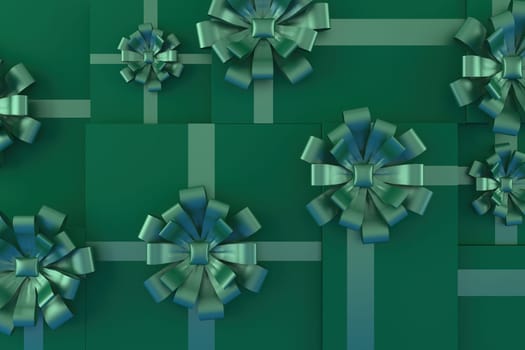 3d  illustration of the gift box for the new year holidays and Christmas