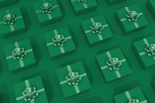 3d  illustration of the gift box for the new year holidays and Christmas