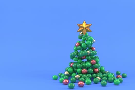 3d illustration for new year holidays and Christmas