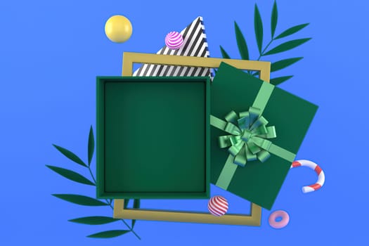 3d illustration for new year holidays and Christmas