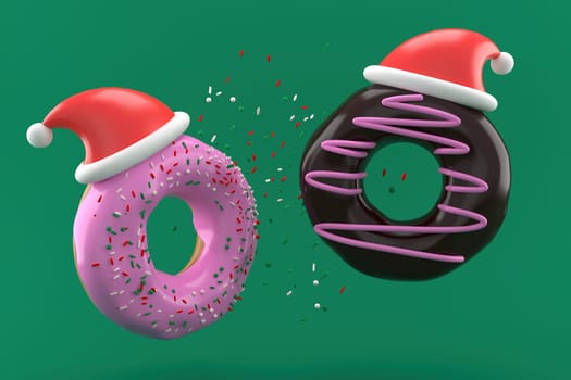 3d illustration for new year holidays and Christmas