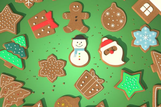 3d illustration for new year holidays and Christmas