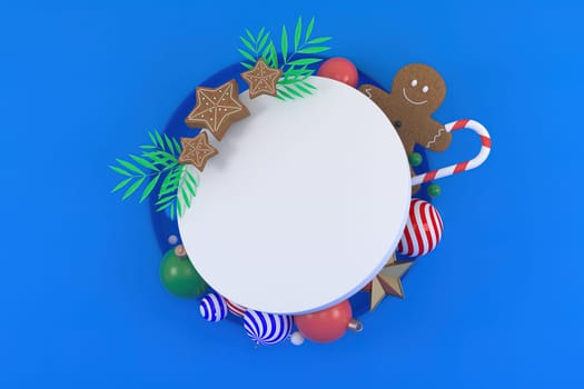 3d illustration for new year holidays and Christmas