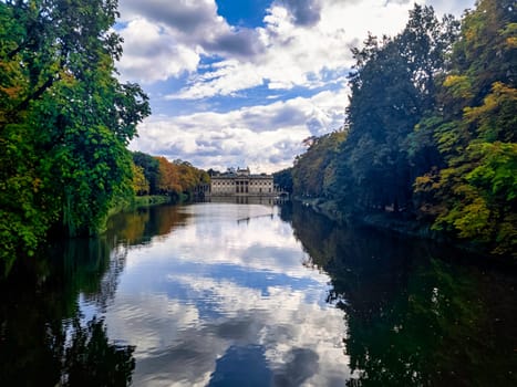 Palace on the Isle also known as Baths Palace or Palace on the Water - Royal Baths Park, Warsaw, Poland