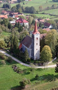 Church of Saint John the Baptist in Gornja Jelenska, Croatia