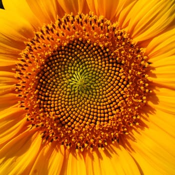 The Helianthus sunflower is a genus of plants in the Asteraceae family. Annual sunflower and tuberous sunflower. Agricultural field. Blooming bud with yellow petals. Furry leaves. Serbia agriculture.