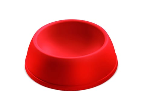 pets bowl isolated on white background
