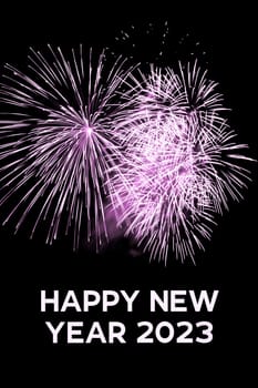 Luxury firework event sky show turn of the year celebration. Holidays season party time. Premium entertainment nightlife background.