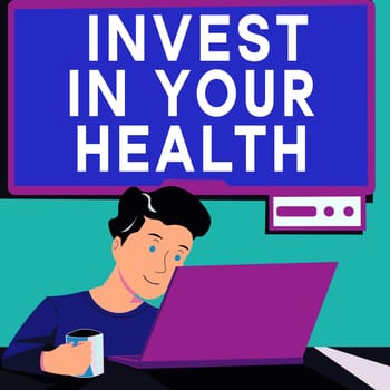 Handwriting text Invest In Your Health, Internet Concept Live a Healthy Lifestyle Quality Food for Wellness