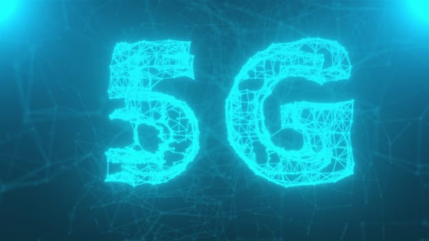 5g technology background. Computer generated 3d render