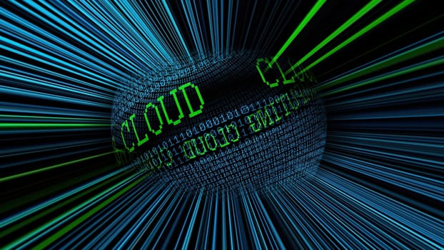 Cloud computing binary data sphere
