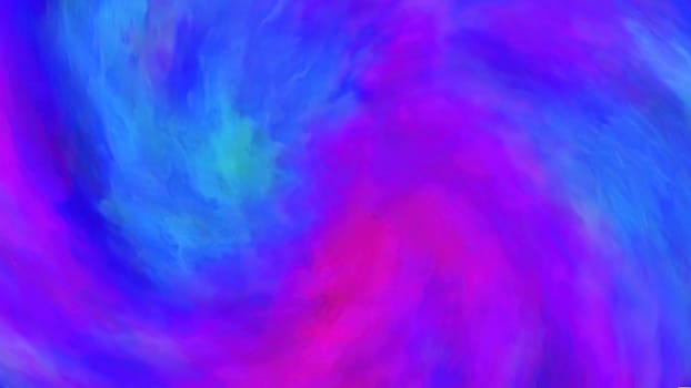 Colorful paint mix with blue vivid colors