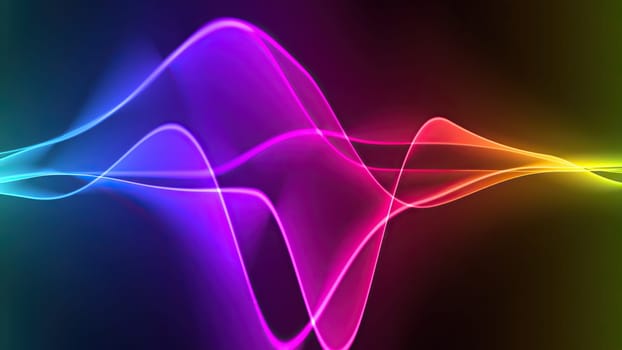Wave line flowing rainbow color,Wave line flowing rainbow color