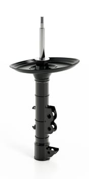 Shock absorber isolated on white background. 3D illustration.