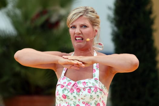 Sia Korthaus,actress,comedian - ARD-TV-show "Always again on Sundays"". The entertainment show on Sunday morning at Europapark Rust with Stefan MROSS from 14.06.2015"