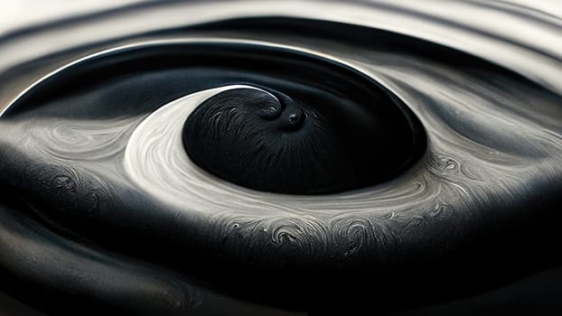 Modern artificial generated waves in black, grey and white.
