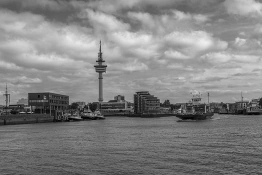 the 106 meter high Bremerhaven Radar Tower