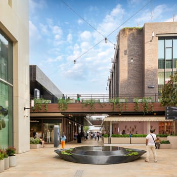 Istanbul, Turkey - August 31, 2022: Internal passage at Galataport, a mixed use development located along shore of Bosphorus strait, in Karakoy district