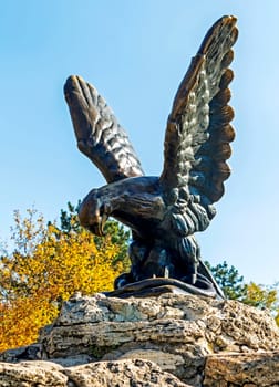 Sculpture Eagle in Pyatigorsk resort on  Mountain is Hot,1901.