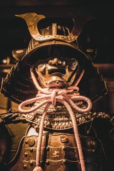Traditional samurai Japanese armour - antique protection for fighter in Japan