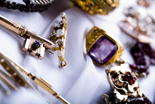 Old fashioned object - ring & gemstone