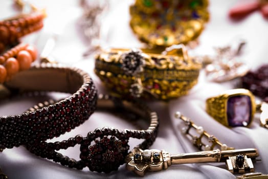 Old fashioned object - ring & gemstone