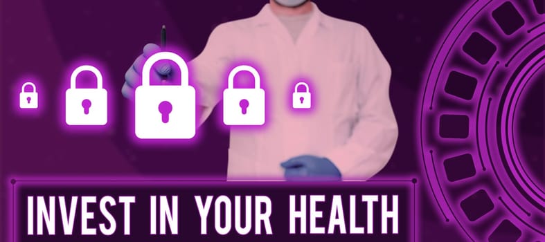 Handwriting text Invest In Your Health, Internet Concept Live a Healthy Lifestyle Quality Food for Wellness