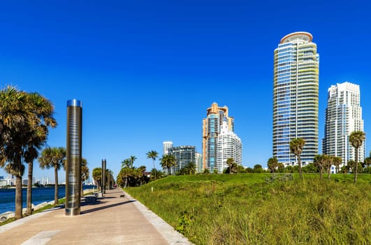 South beach Miami, modern building, Florida