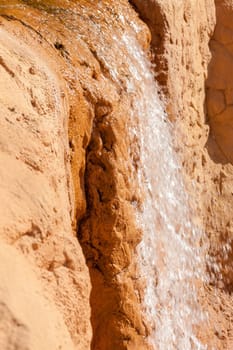 The waterfall on a rock in Egypt