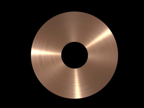 gold album on black background