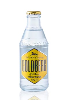 Minsk, Belarus, December 31, 2022 - Bottle of Goldberg tonic