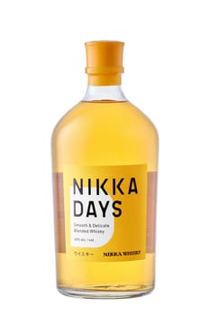 Minsk, Belarus, December 31, 2022 - Bottle of Japanese whisky Nikka Days