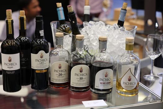 Cracow, Poland - November 17, 2022: International Wine Trade Fair ENOEXPO in Cracow. Producers of wine from all around the world meet the importers distributors and representatives.