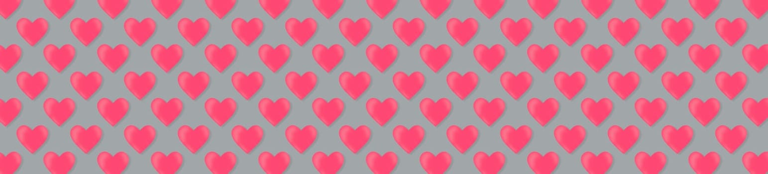 Red heart shape on abstract light glitter background in love concept for Valentine's Day with sweet and romantic moment.