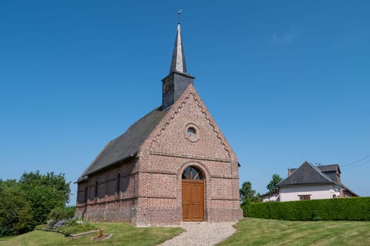 a small church in Normandy France