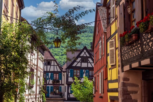 a typical village in Alsace, France