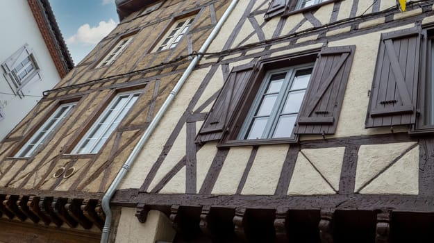 a view of streets of Foix, France