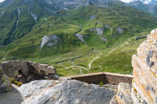 a view of Valley Col du Petit-Saint-Bernard