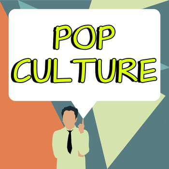 Handwriting text Pop Culture, Word Written on describes the lifestyle and tastes of the majority of mostly younger people