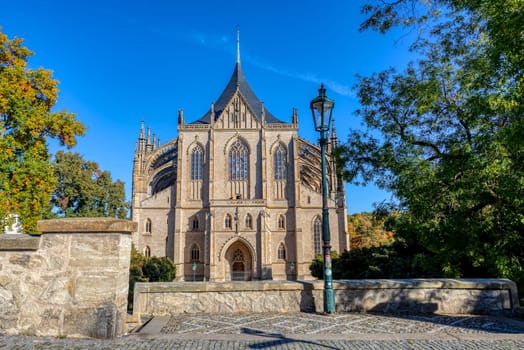 Famous Saint Barbara's Cathedral, Church, Czech: Chram svate Barbory, is a Roman Catholic church in Kutna Hora, Bohemia, UNESCO WORLD HERITAGE,Czech Republic, Europe