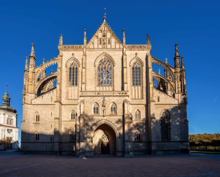 Famous Saint Barbara's Cathedral, Church, Czech: Chram svate Barbory, is a Roman Catholic church in Kutna Hora, Bohemia, UNESCO WORLD HERITAGE,Czech Republic, Europe
