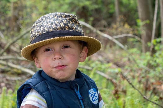 a young child 3 years ago in nature